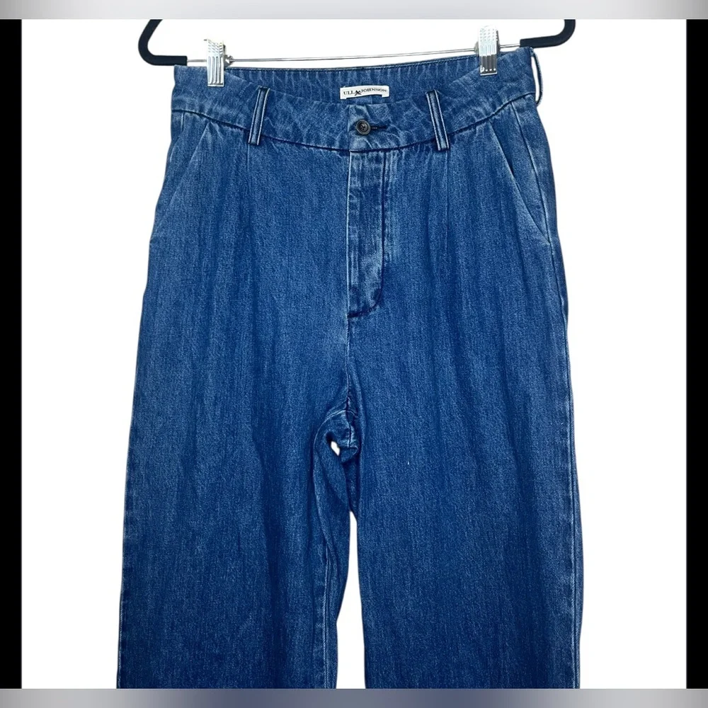 Ulla Johnson Blue Wide-Leg Denim Jeans - Picture 4 of 6